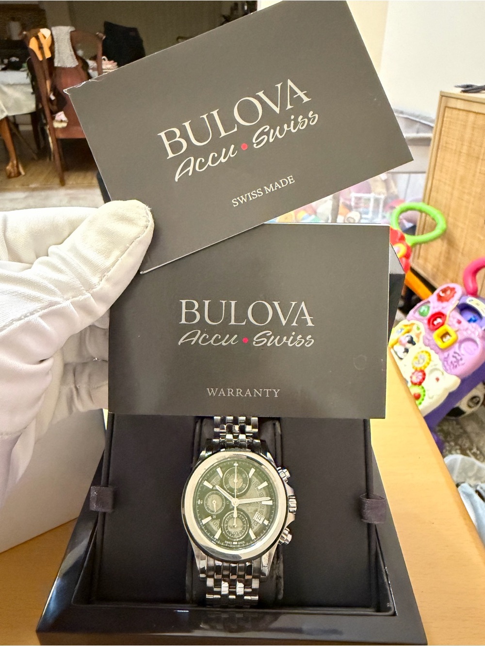 Bulova Accu-Swiss Kirkwood 63B170 Automatic Chronograph Men’s Watch 42mm - Picture 12 of 14